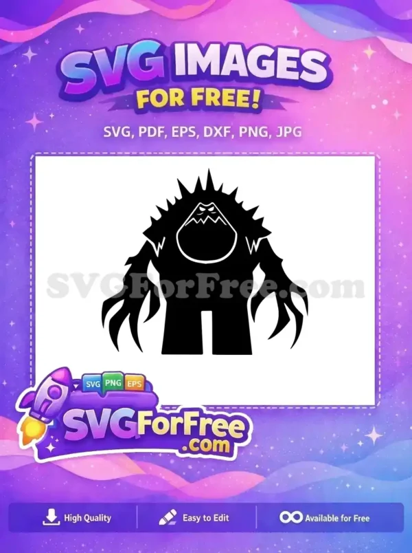 Free Marshmallow Angry Face Free Pointy Spikes Frozen Free SVG