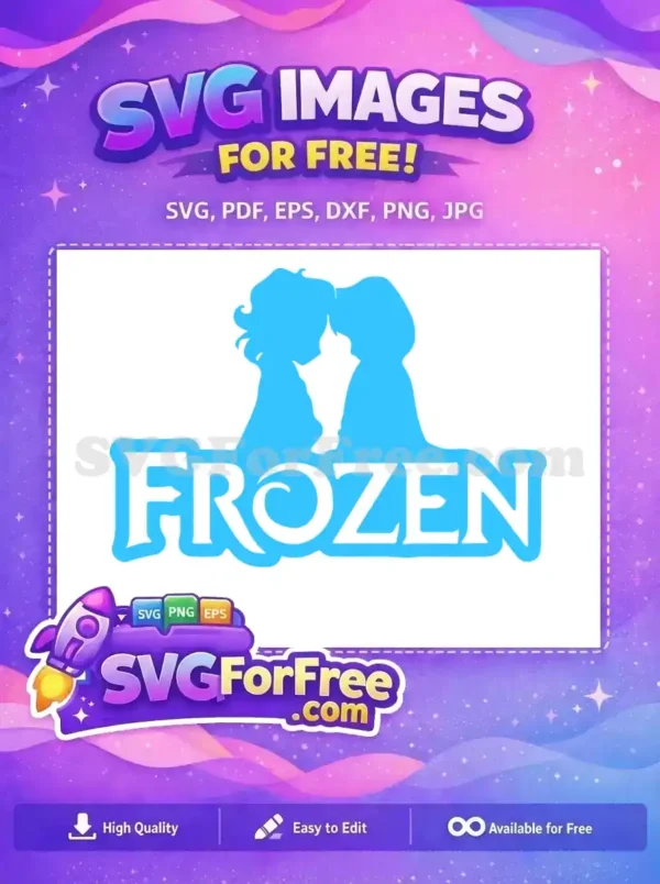 Free Elsa Anna Silhouette Free Frozen Sisters Movie Free SVG Free Elsa Anna Silhouette Free Frozen Sisters Movie Free SVG