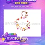 Free Colorful Autumn Leaves Free Swirling Pattern Fall Free SVG - Instant Download