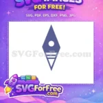 Free Purple Diamond Free Symbol Frozen Free SVG - Instant Download