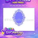 Free Ornate Swirls Free Lavender Frame Frozen Free SVG - Instant Download