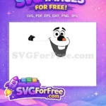 Free Smiling Olaf Free Orange Nose Frozen Free SVG - Instant Download