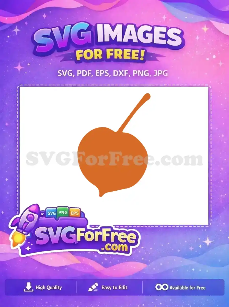 Free Orange Turnip Free Vegetable Garden Free SVG