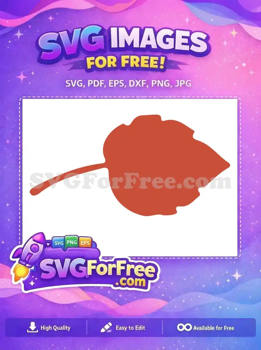 Free Autumn Aspen Leaf Free Fall Season Frozen Free SVG