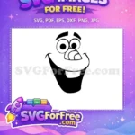 Free Elsa Portrait Free Smiling Expression Frozen Free SVG 2 - Instant Download