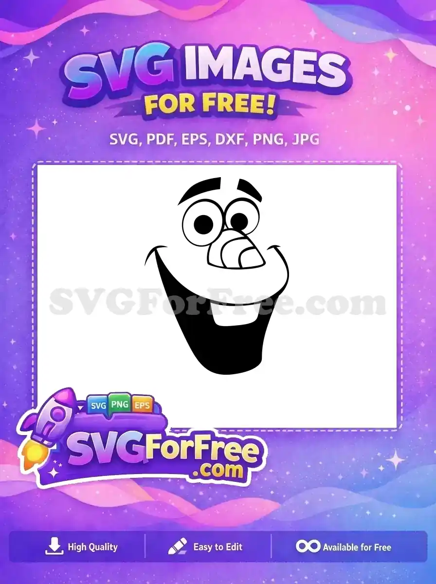 Free Elsa Portrait Free Smiling Expression Frozen Free SVG 2