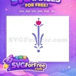 Free Purple Accent Free Pink Detail Frozen Free SVG - Instant Download