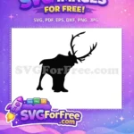 Free Sven Silhouette Free Reindeer Pose Frozen Free SVG - Instant Download
