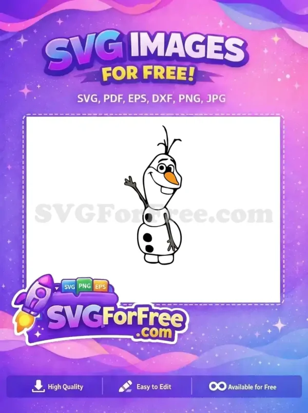 Free Smiling Olaf Free Waving Arm Frozen Free SVG Free Smiling Olaf Free Waving Arm Frozen Free SVG