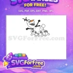 Free Cheerful Olaf Free Snowgies Pile Frozen Free SVG - Instant Download