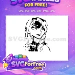 Free Elsa Snowflakes Free Smiling Face Frozen Free SVG - Instant Download