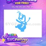 Free Smiling Expression Free Waving Arms Frozen Free SVG - Instant Download