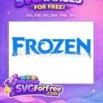 Free Frozen Blue Letters Free Disney Movie Free SVG - Instant Download