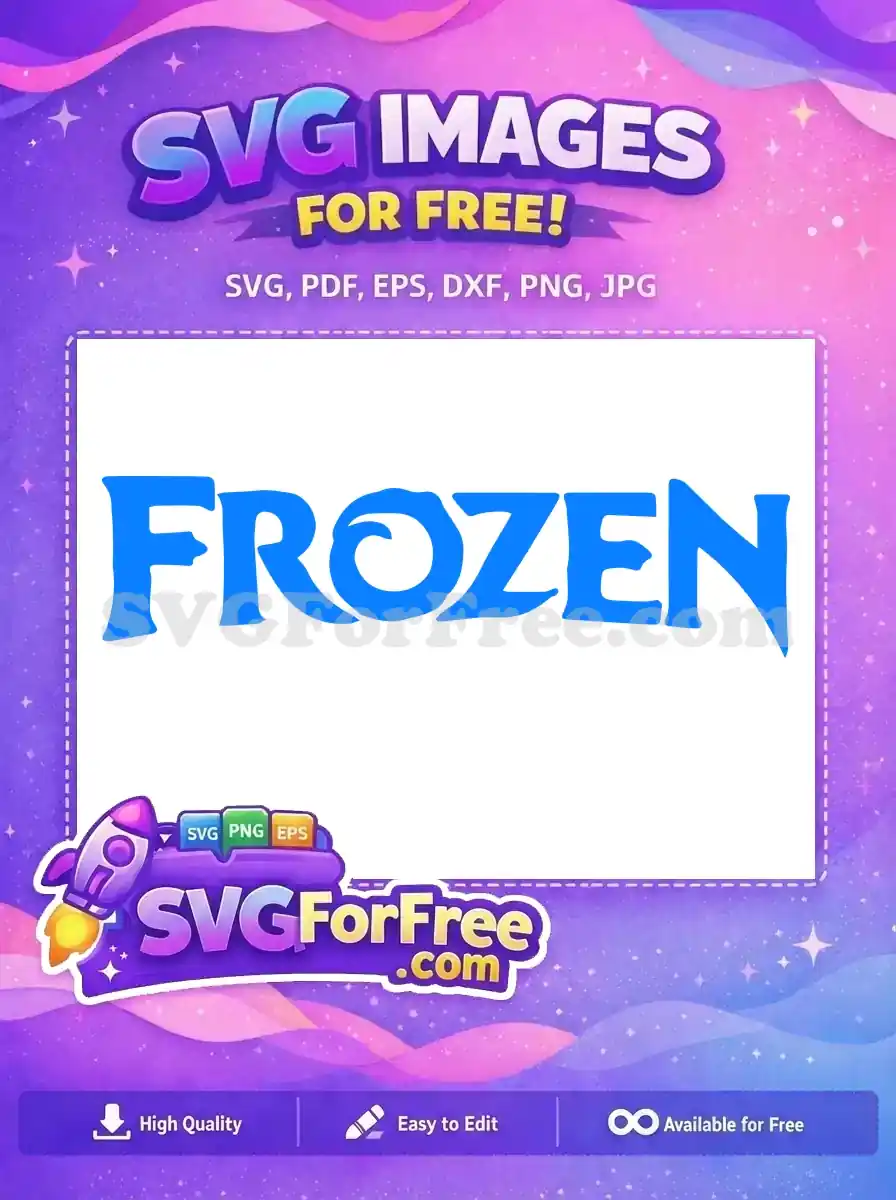 Free Frozen Blue Letters Free Disney Movie Free SVG