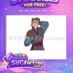Free Blonde Kristoff Smile Free Rope Detail Frozen Free SVG - Instant Download
