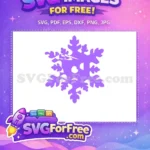 Free Purple Snowflake Free Frozen Detail 1 Movie Free SVG - Instant Download