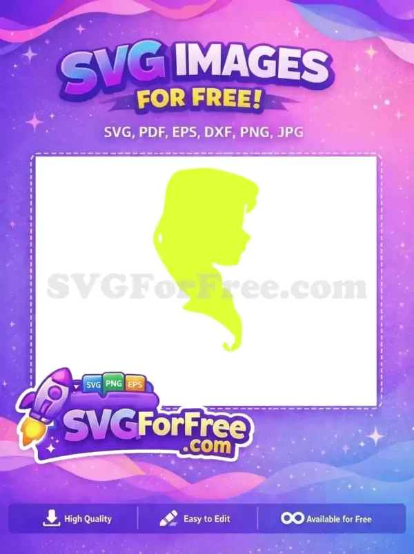 Free Elsa Silhouette Free Blonde Braid Frozen Free SVG Free Elsa Silhouette Free Blonde Braid Frozen Free SVG