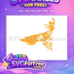 Free Elsa Silhouette Free Distressed Frozen Disney Free SVG - Instant Download