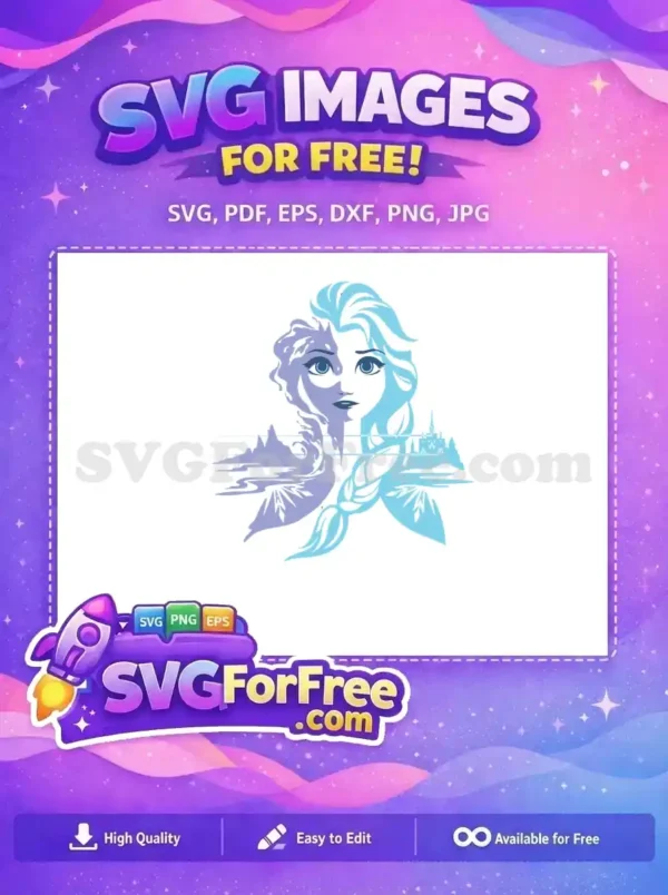 Free Elsa Silhouette Free Castle Detail Frozen Free SVG Free Elsa Silhouette Free Castle Detail Frozen Free SVG