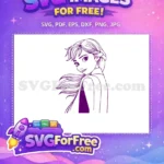 Free Braided Hair Free Confident Smile Frozen Free SVG - Instant Download