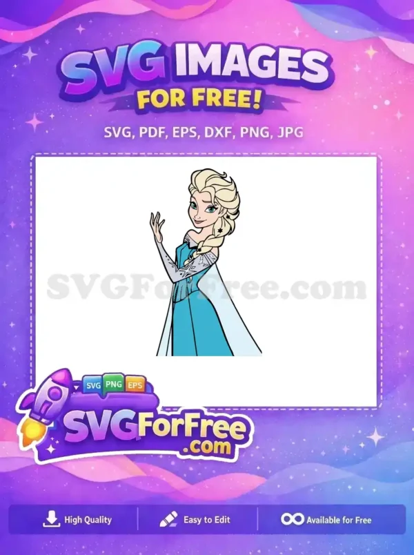 Free Blonde Braid Free Smiling Elsa Frozen Free SVG 1 Free Blonde Braid Free Smiling Elsa Frozen Free SVG 1