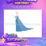Free Elsa Snowflake Free Minimalist Frozen Free SVG - Instant Download