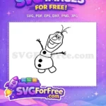 Free Smiling Expression Free Stick Arms Frozen Free SVG 1 - Instant Download