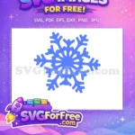 Free Light Blue Snowflake Free Frozen Disney Movie Free SVG - Instant Download