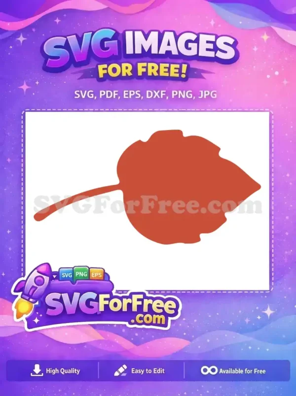 Free Orange Leaf Silhouette Free Autumn Fall Frozen Free SVG