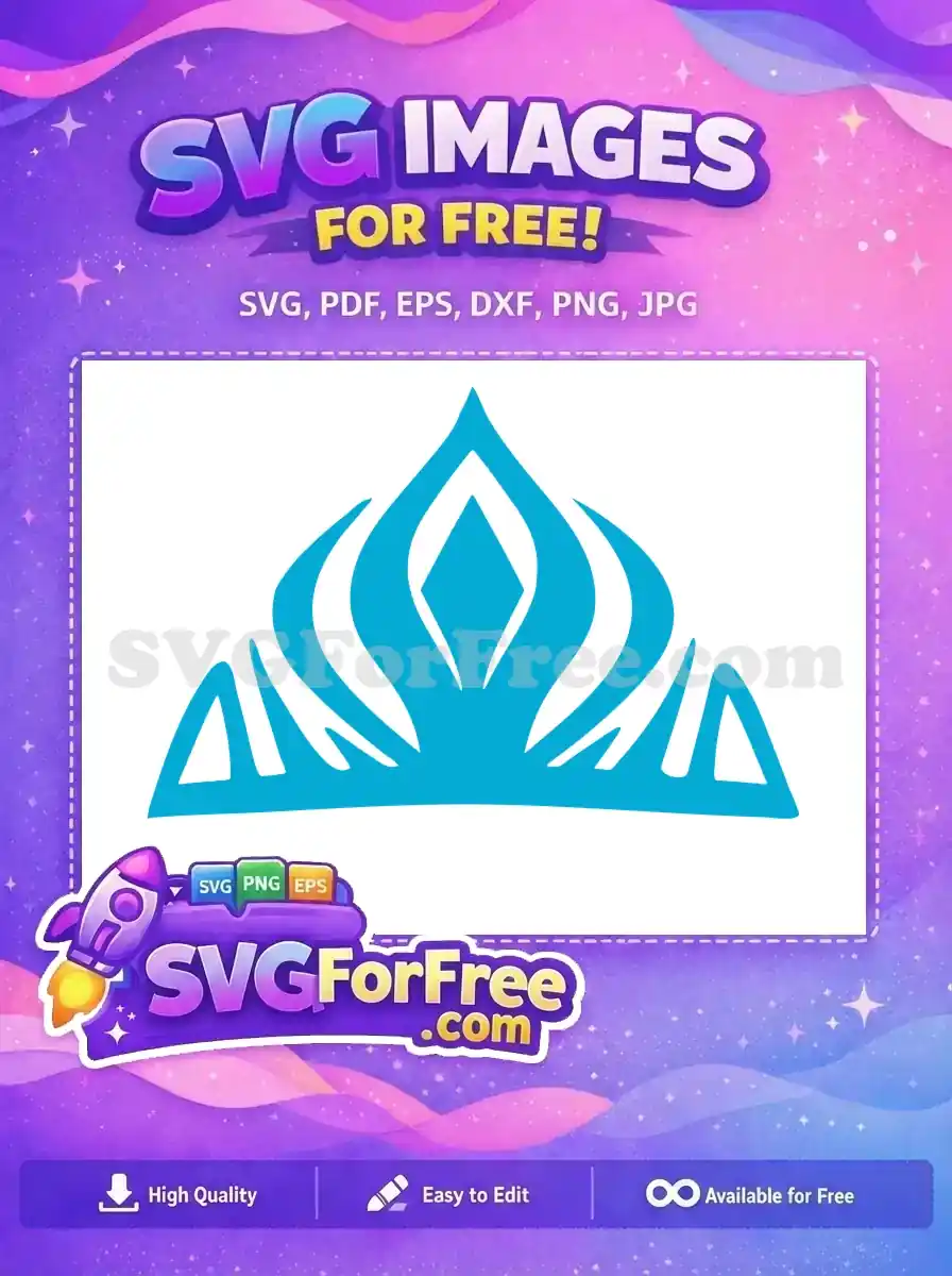 Free Elsa Crown Free Tiara Frozen Movie Free SVG 2