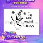 Free Smiling Olaf Free Snowflakes Frozen Disney Free SVG 2 - Instant Download