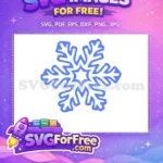 Free Detailed Snowflake Free Frozen Inspired Movie Free SVG - Instant Download