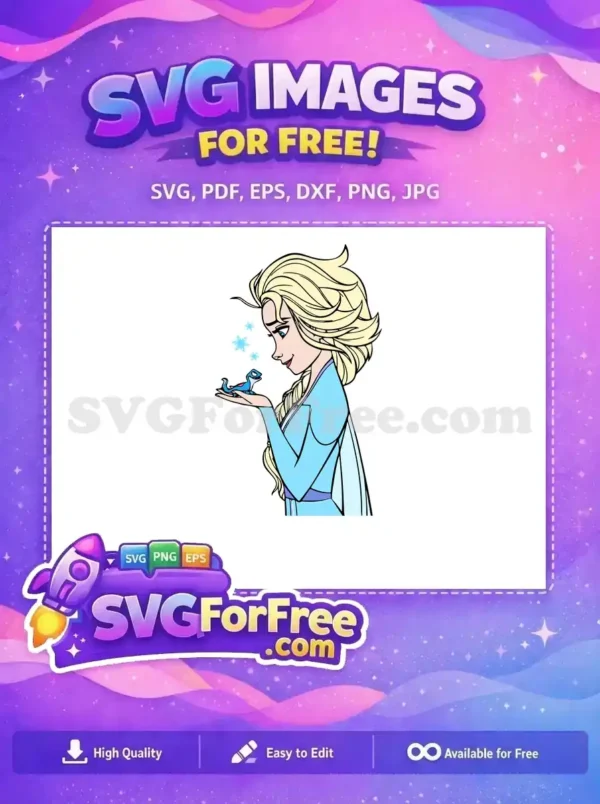 Free Elsa Blonde Hair Free Bruni Details Frozen Free SVG