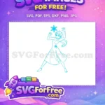 Free Elsa Snowflake Free Dress Frozen Movie Free SVG - Instant Download