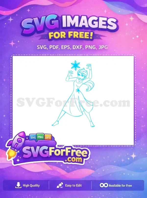 Free Elsa Snowflake Free Dress Frozen Movie Free SVG Free Elsa Snowflake Free Dress Frozen Movie Free SVG