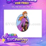 Free Orange Hair Free Purple Cape Frozen Free SVG 1 - Instant Download