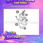Free Elsa Smiling Free Snowflake Detail Frozen Free SVG 3 - Instant Download