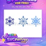 Free Detailed Flake Free Winter Elements Frozen Free SVG - Instant Download