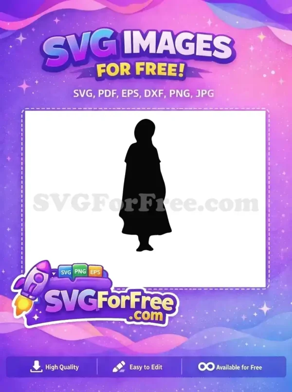 Free Elsa Silhouette Free Frozen Character Frozen Free SVG 1