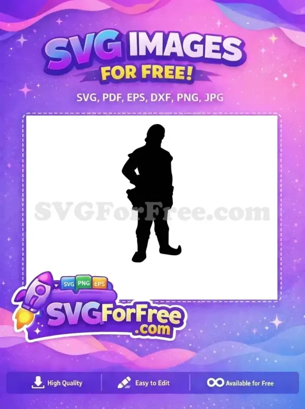 Free Silhouette Sven Free Hand On Hip Frozen Free SVG