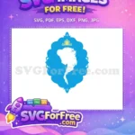 Free Elsa Profile Free Silhouette Golden Crown Frozen Free SVG - Instant Download