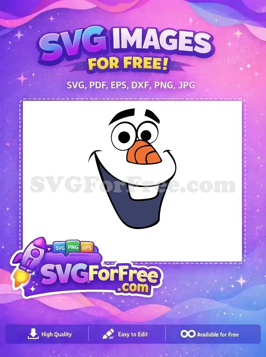 Free Googly Eyes Free Carrot Nose Frozen Free SVG 1