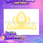 Free Elsa Crown Free Yellow Tiara Frozen Free SVG - Instant Download