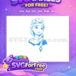 Free Braided Hair Free Smiling Face Frozen Free SVG - Instant Download