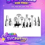 Free Silhouette Characters Free Forest Scene Frozen Disney Free SVG - Instant Download