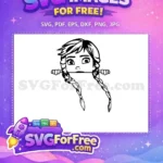 Free Elsa Smiling Free Ice Powers Frozen Free SVG - Instant Download