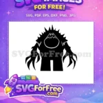 Free Marshmallow Monster Free Spiked Shoulders Frozen Free SVG - Instant Download