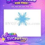Free Light Blue Snowflake Free Sharp Edges Frozen Free SVG 2 - Instant Download