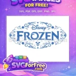 Free Blue Disney Free Frozen Title Movie Free SVG - Instant Download