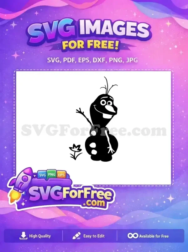 Free Elsa Smiling Free Blue Dress Frozen Free SVG 6
